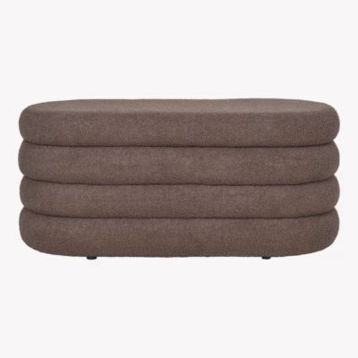 Pruun panipaigaga esikupink teddykangaga 103x45x44 cm Dartford