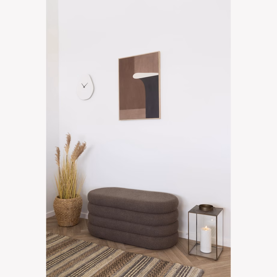 Pruun panipaigaga esikupink teddykangaga 103x45x44 cm Dartford - 2