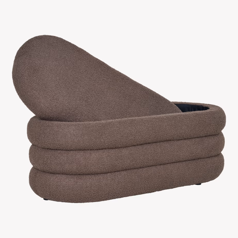 Pruun panipaigaga esikupink teddykangaga 103x45x44 cm Dartford - 6