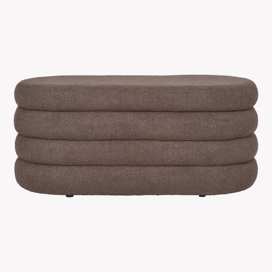 Pruun panipaigaga esikupink teddykangaga 103x45x44 cm Dartford - 8