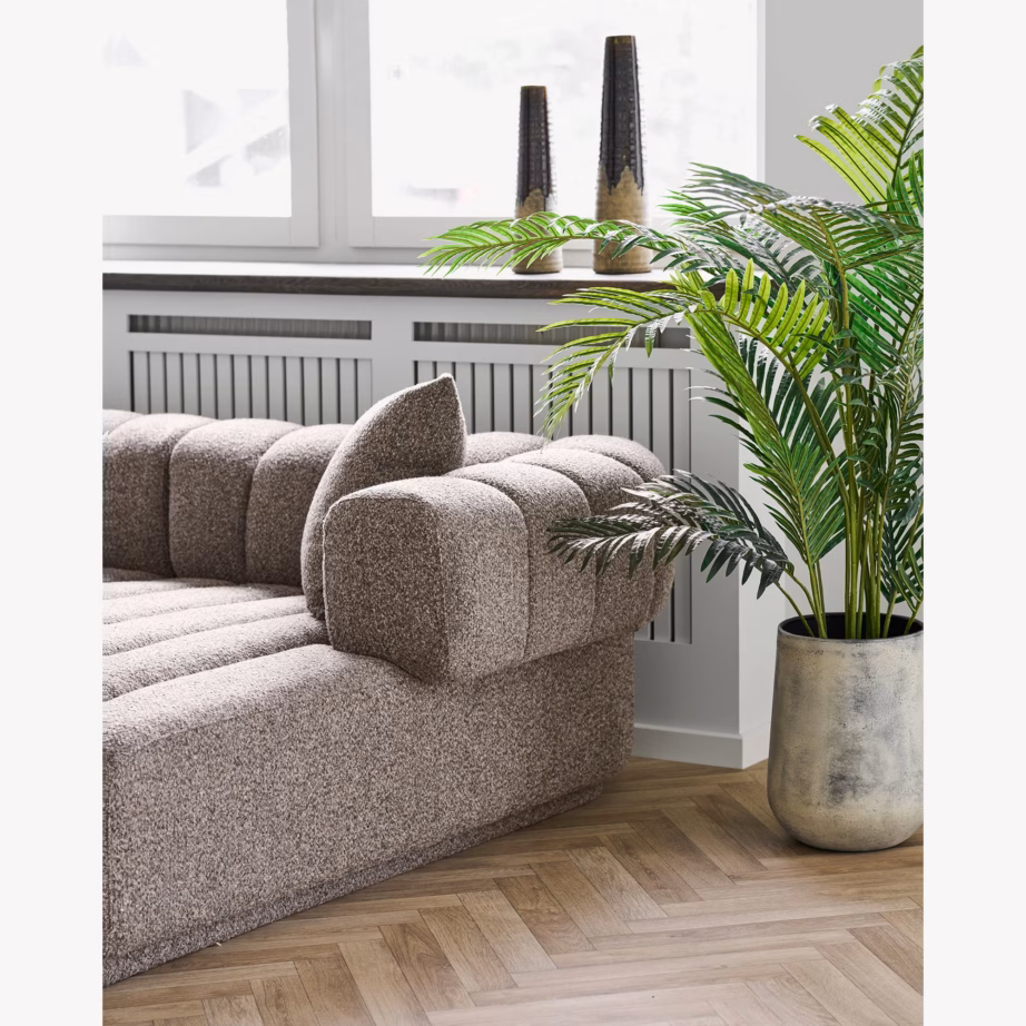 Pruun parempoolse lamamisosaga lounge-diivan 293 cm Aurora - 4