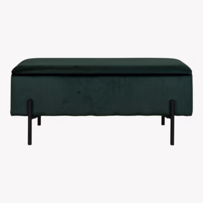Roheline panipaigaga sametpink metalljalgadel Watford 95 cm