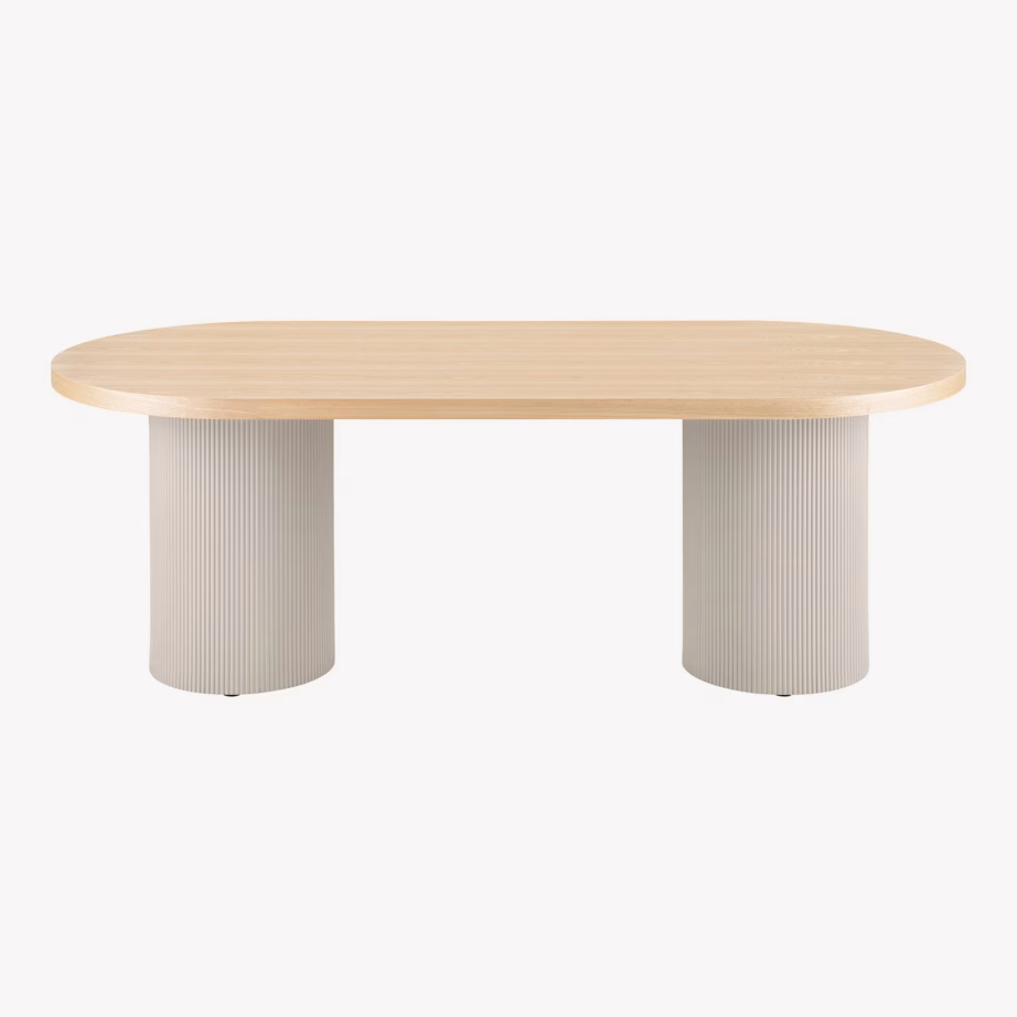 Söögilaud MDF-ist saarespooniga 100×220 cm Solva - 3