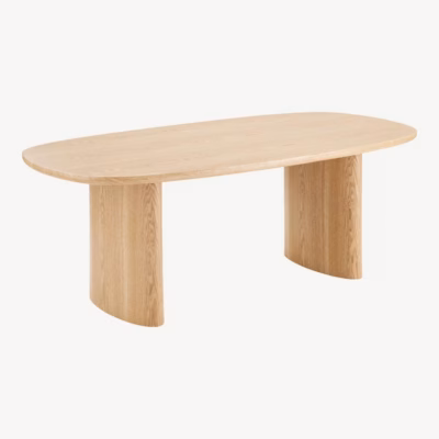 Söögilaud MDF-ist saarespooniga 110x210 cm Serra
