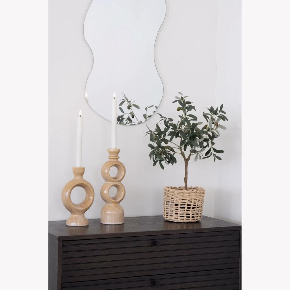 Suitsutatud tammespooniga 4-sahtline kummut Kyoto, 80x40x85 cm - 4