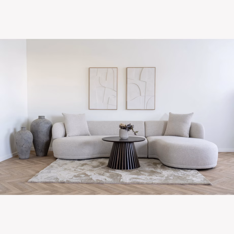 Suitsutatud tammespooniga diivanilaud Osaka Ø70 x 45 cm - 3