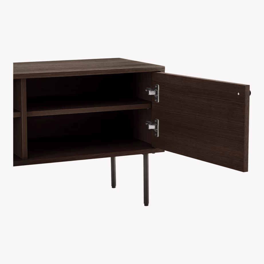 Suitsutatud tammespooniga TV-alus Kyoto, 150x40x50 cm - 6