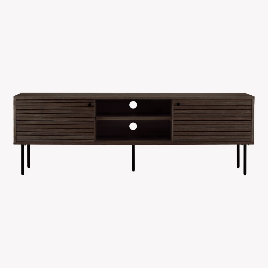 Suitsutatud tammespooniga TV-alus Kyoto, 150x40x50 cm - 8