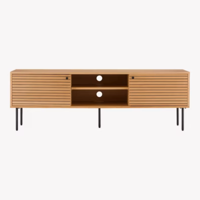 Tamme spooniga TV-alus 2 ukse ja 2 riiuliga, 150x40x50 cm Kyoto
