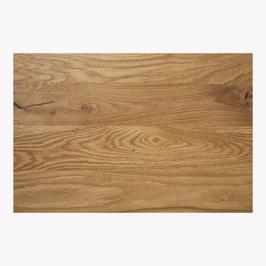 Tammepuidust kohvikulaud musta metalljalaga Lignano 70×70 cm - 8