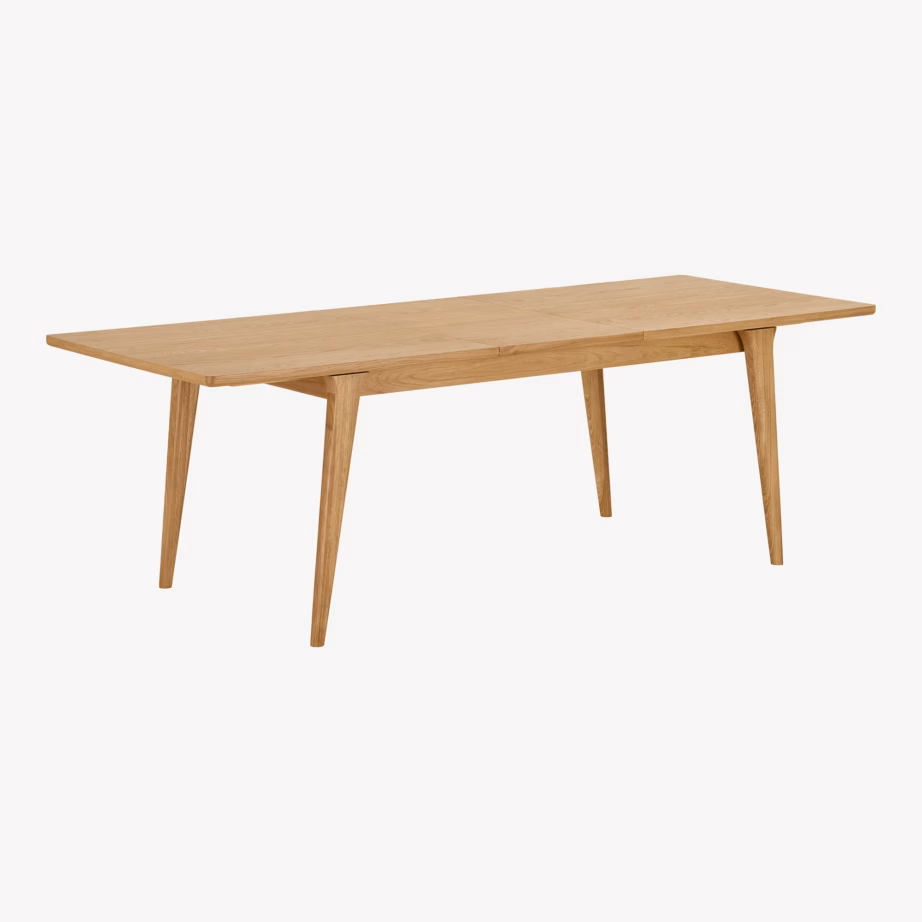 Tammespooniga pikendatav söögilaud Darwin 90×180–230 cm - 12