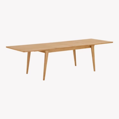 Tammespooniga pikendatav söögilaud, naturaalne, Darwin 100×240–340 cm