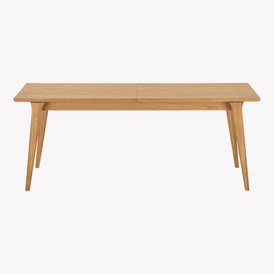 Tammespooniga pikendatav söögilaud, naturaalne, Darwin 100×240–340 cm - 4