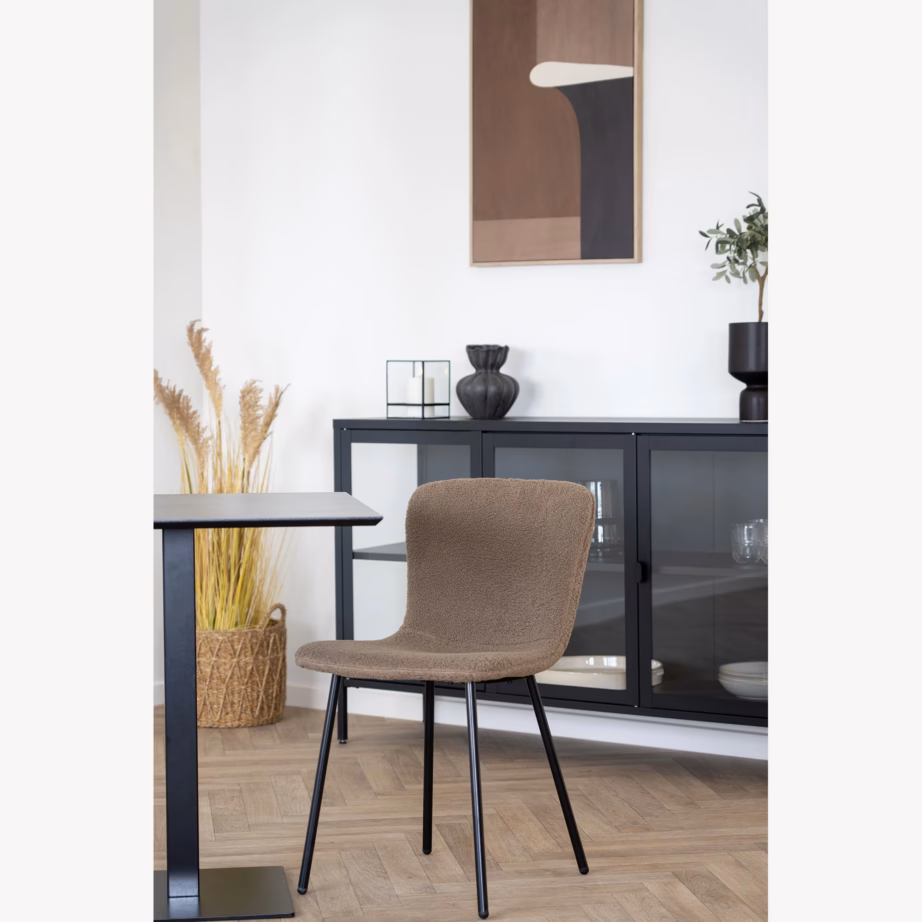 Tumeda kivimustriga melamiinplaadiga kohvikulaud Fano 70×70 cm - 4