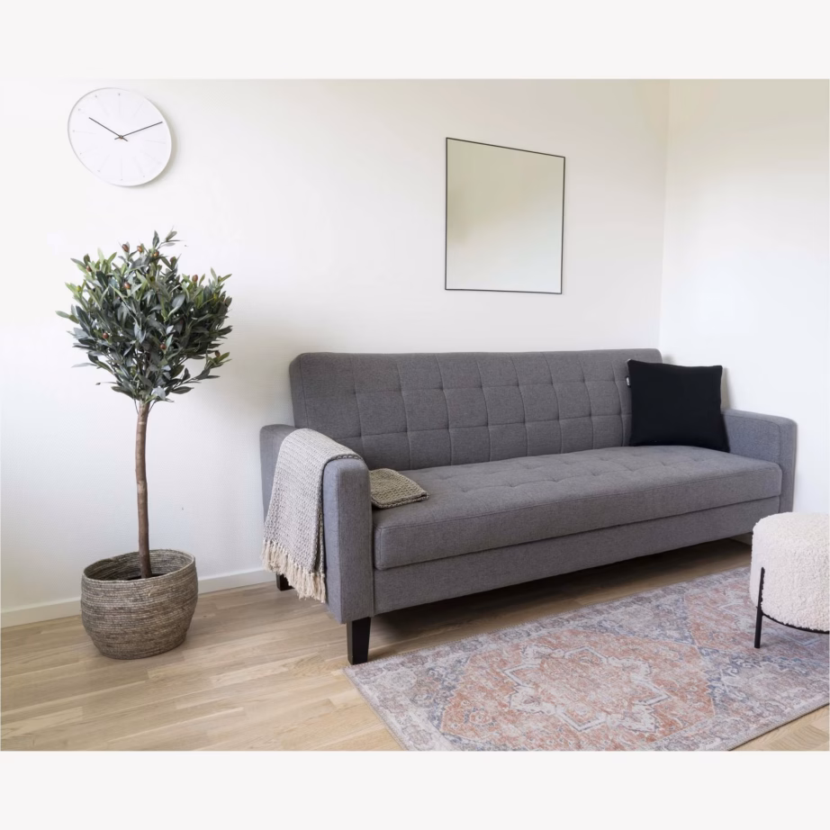 Tumehall diivanvoodi panipaigaga Milton, 204 cm - 2