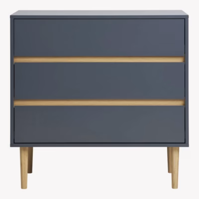 Tumehall MDF kummut 3 sahtliga Bisley 80x40x80 cm