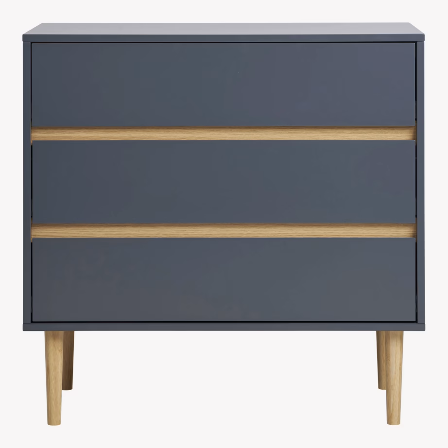 Tumehall MDF kummut 3 sahtliga Bisley 80x40x80 cm - 6