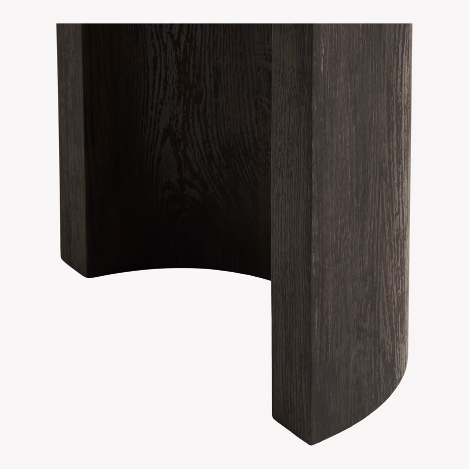 Tumepruun MDF konsoollaud Bibione, 114×38×75 cm - 4