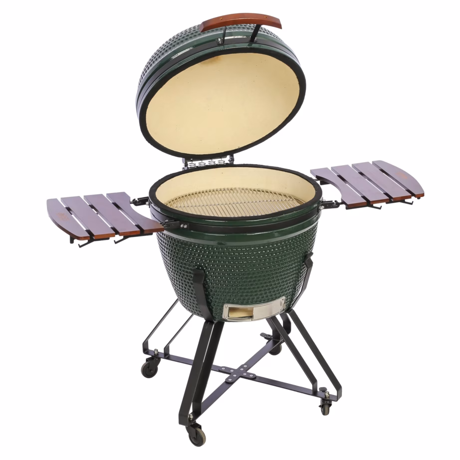 TunaBone Kamado Classic 26″ XL roheline keraamiline grill 12-15 inimesele koos tarvikutega - 9