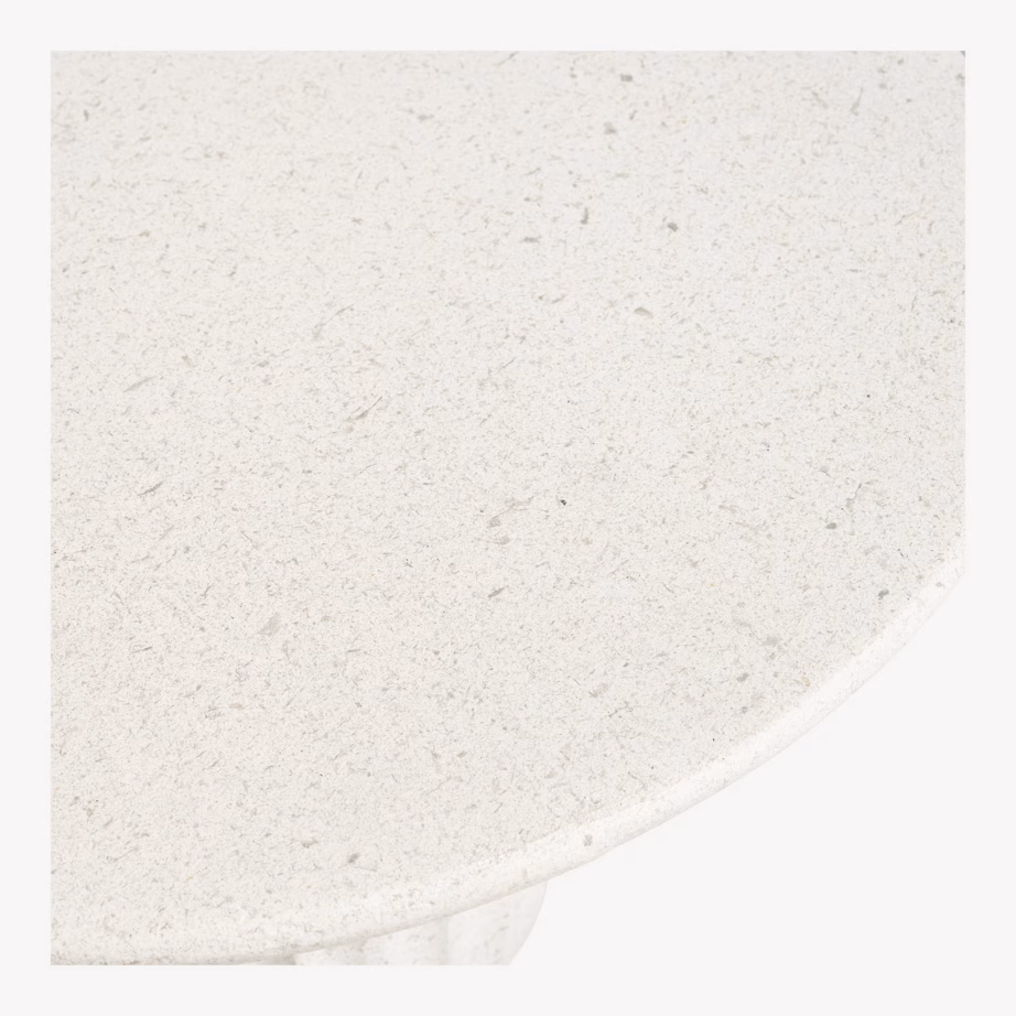 Valge fiberclay abilaud, diameeter 40 cm ja kõrgus 55 cm Newtown - 6