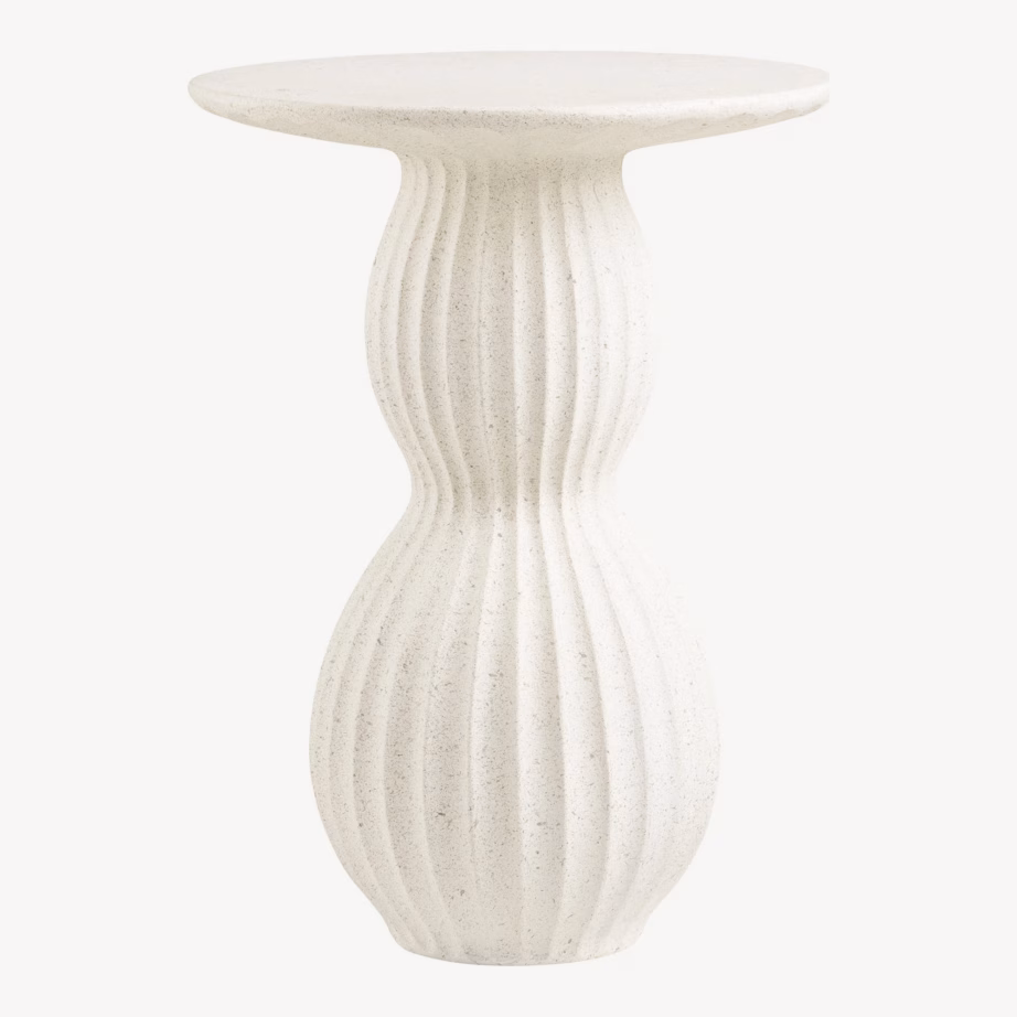 Valge fiberclay abilaud, diameeter 40 cm ja kõrgus 55 cm Newtown - 7