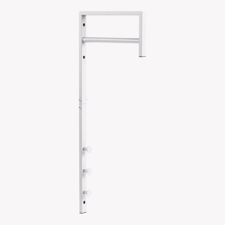 Valge metallist riidenagi Trento esikusse, 3×30×82 cm - 4
