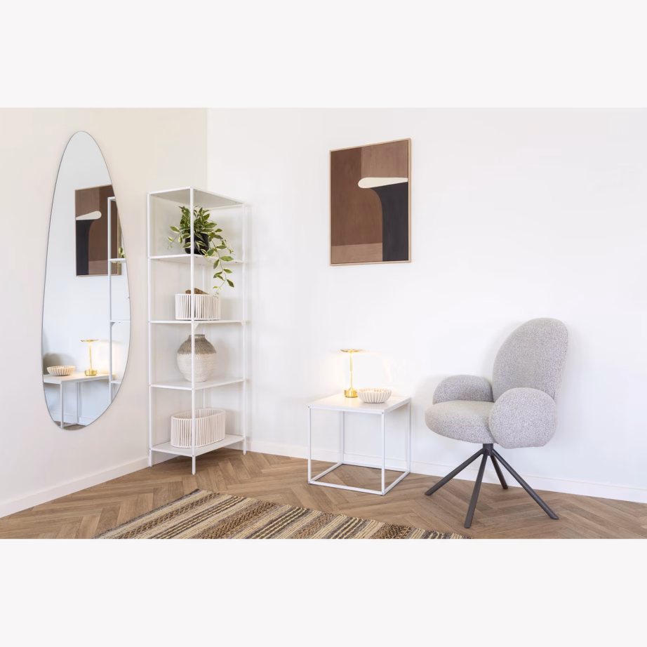 Valge raamaturiiul 5 riiuliga Vita 51x35x170 cm - 4