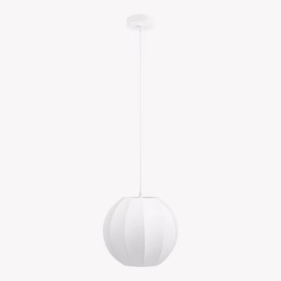 Valge rippvalgusti vaigust ja metallist, Ø25 cm, Coventry