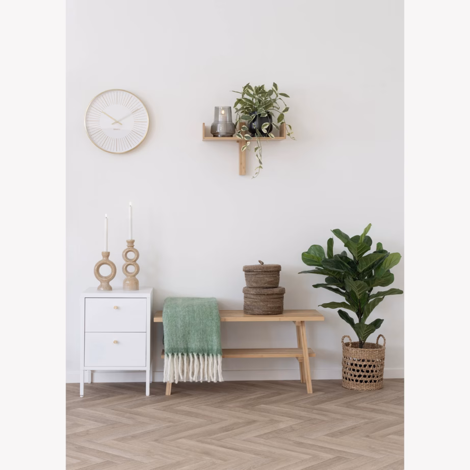 Valgest terasest kummut 2 sahtliga Dalby, 40x40x59,5 cm - 2