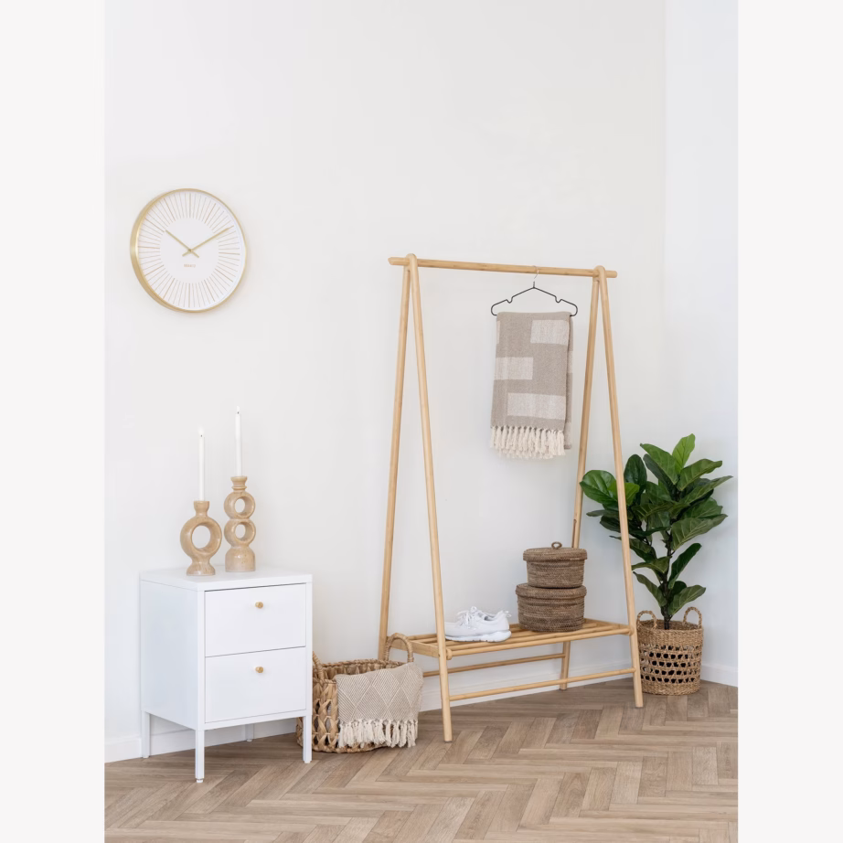 Valgest terasest kummut 2 sahtliga Dalby, 40x40x59,5 cm - 4