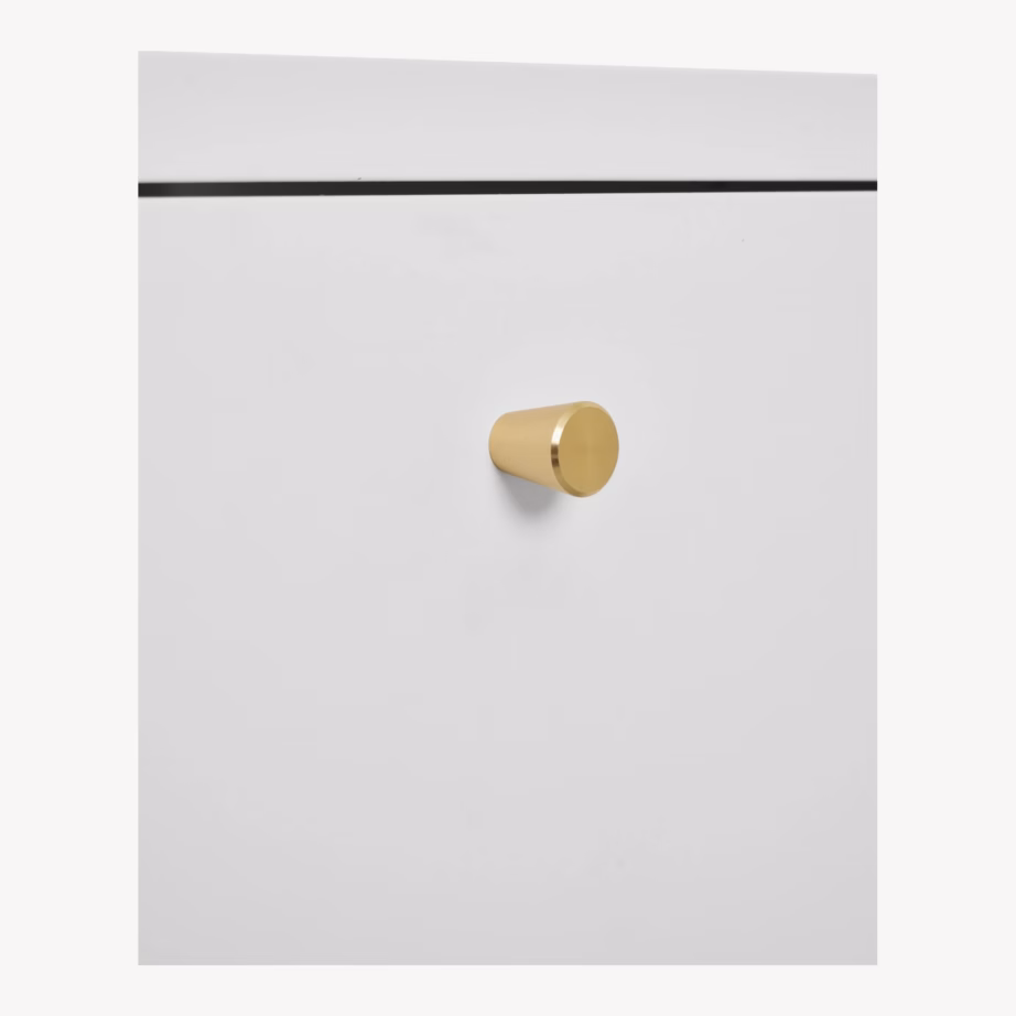 Valgest terasest kummut 2 sahtliga Dalby, 40x40x59,5 cm - 6