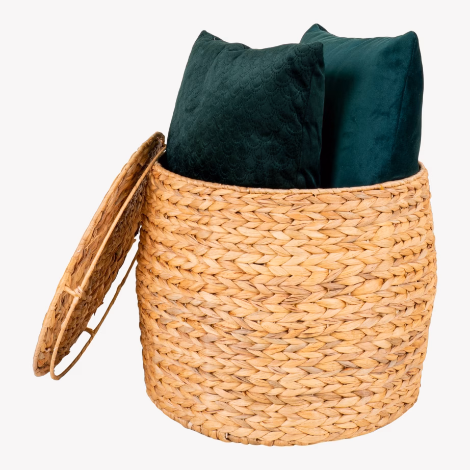 Veehüatsindist abilaud hoiuga, naturaalne, ø43 x 34 cm Delia - 3