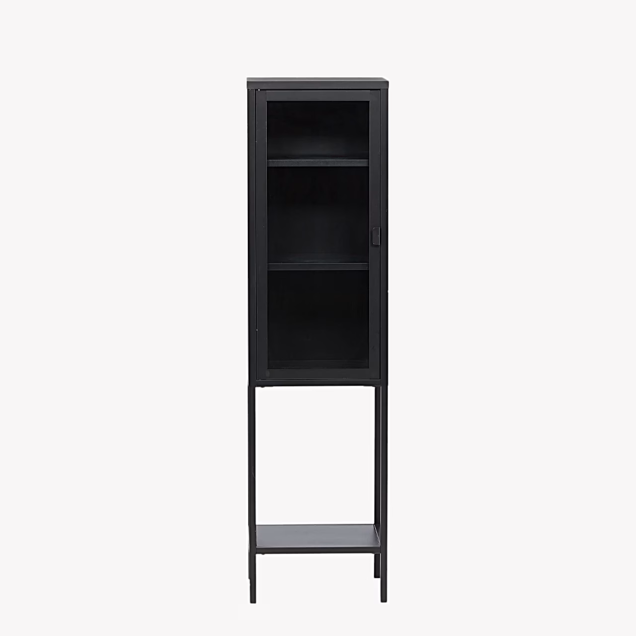 Misha must metallist vitriinkapp klaasuksega 150 cm - 25358-208