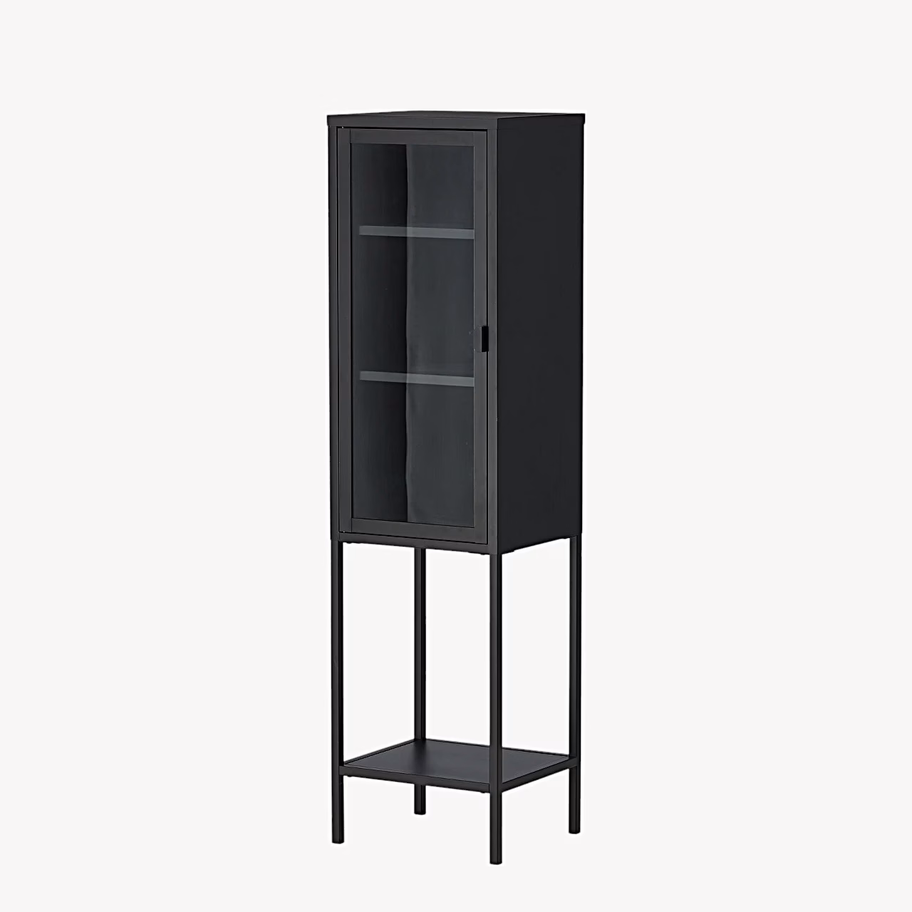 Misha must metallist vitriinkapp klaasuksega 150 cm - 25358-208