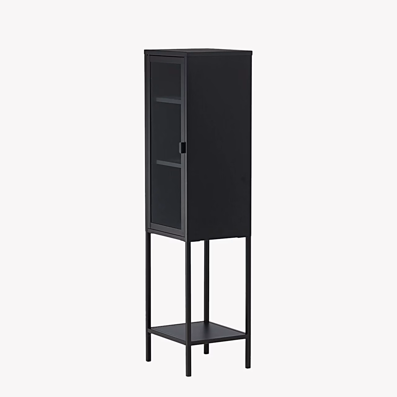 Misha must metallist vitriinkapp klaasuksega 150 cm - 25358-208