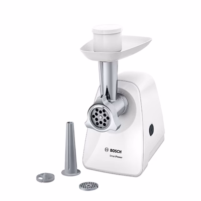 Hakklihamasin vorstipritsiga Bosch SmartPower MFW2510W, valge