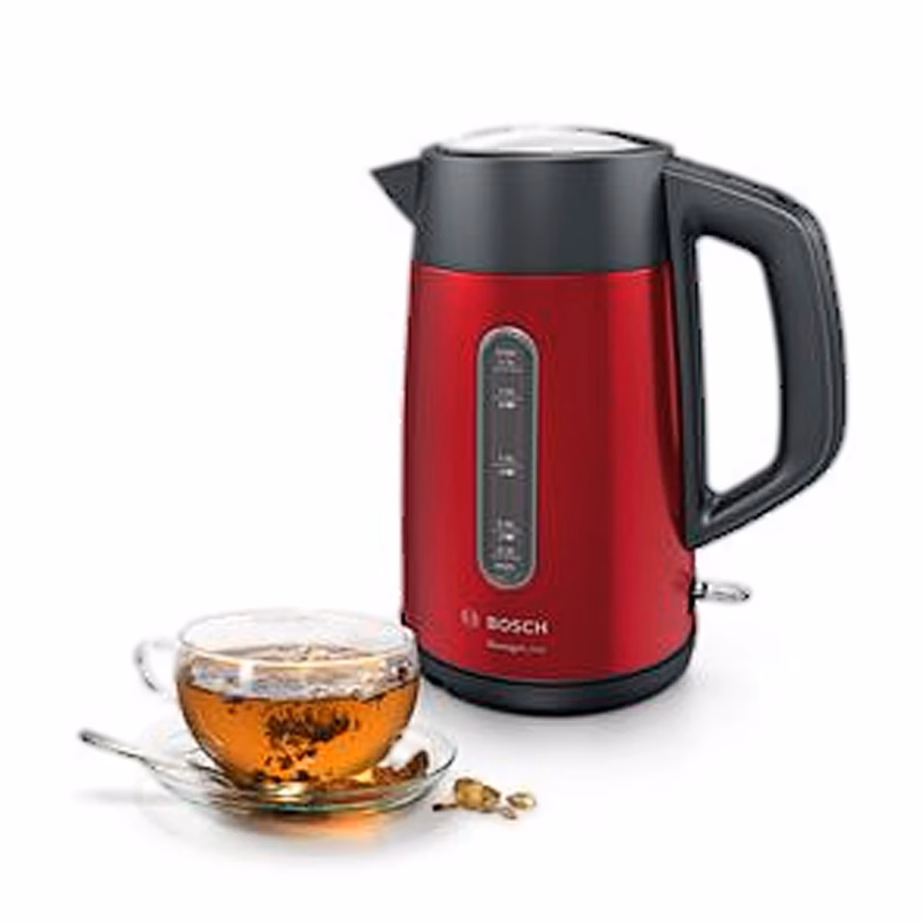 Veekeetja Bosch DesignLine TWK4P434, 1,7 l, tumepunane/must-hall - 5