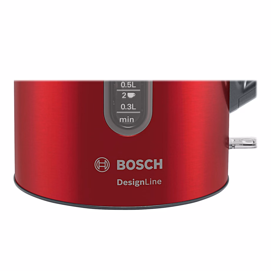 Veekeetja Bosch DesignLine TWK4P434, 1,7 l, tumepunane/must-hall - 9