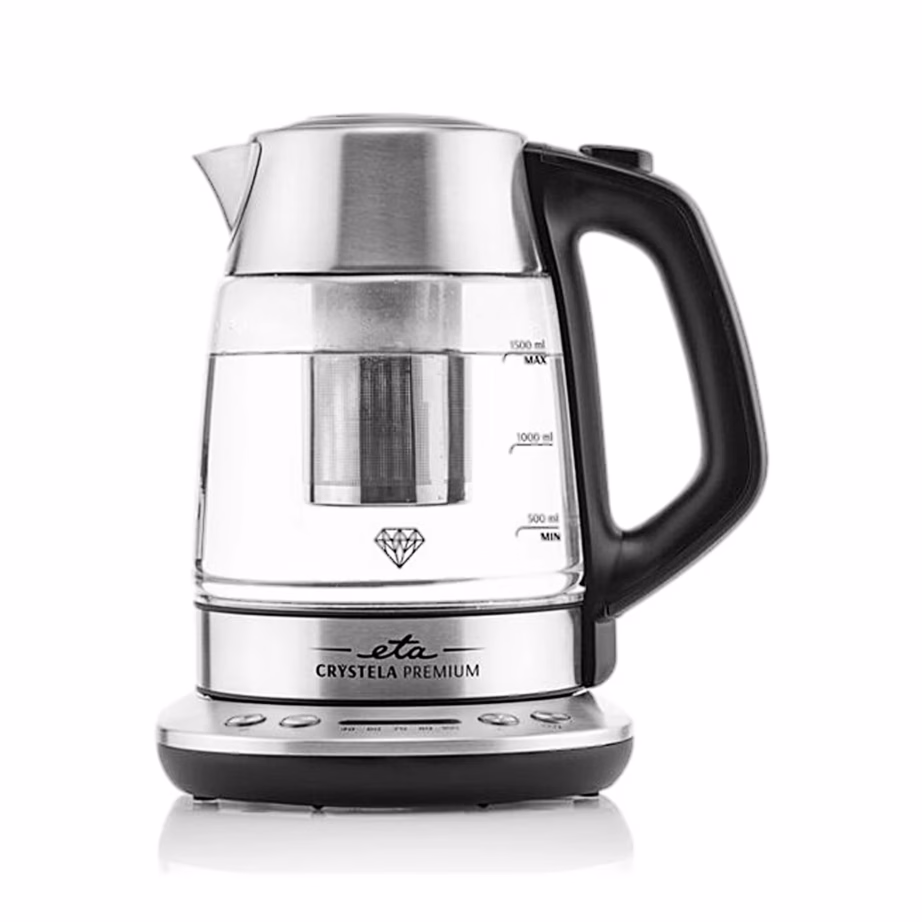 Reguleeritava temperatuuriga veekeetja ETA Crystela Premium 9153 90000, teesõelaga, 1,5 l, klaasist - 6