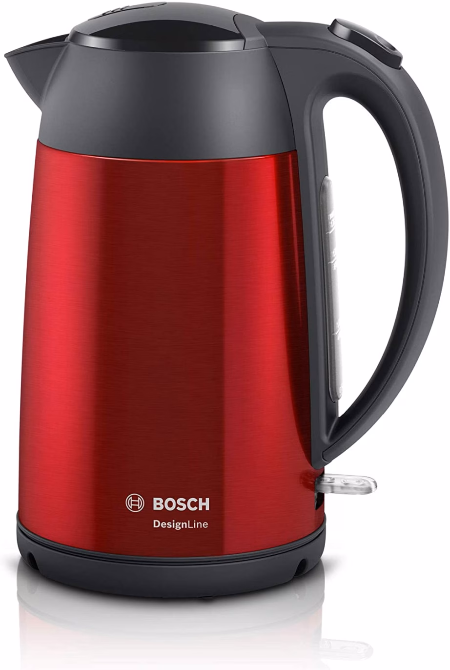 Roostevabast terasest veekeetja Bosch DesignLine TWK3P424, sügavpunane, 1,7 l - 5