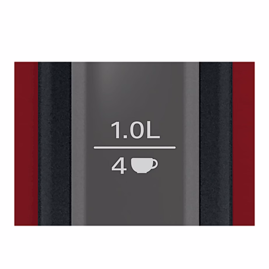 Roostevabast terasest veekeetja Bosch DesignLine TWK3P424, sügavpunane, 1,7 l - 8