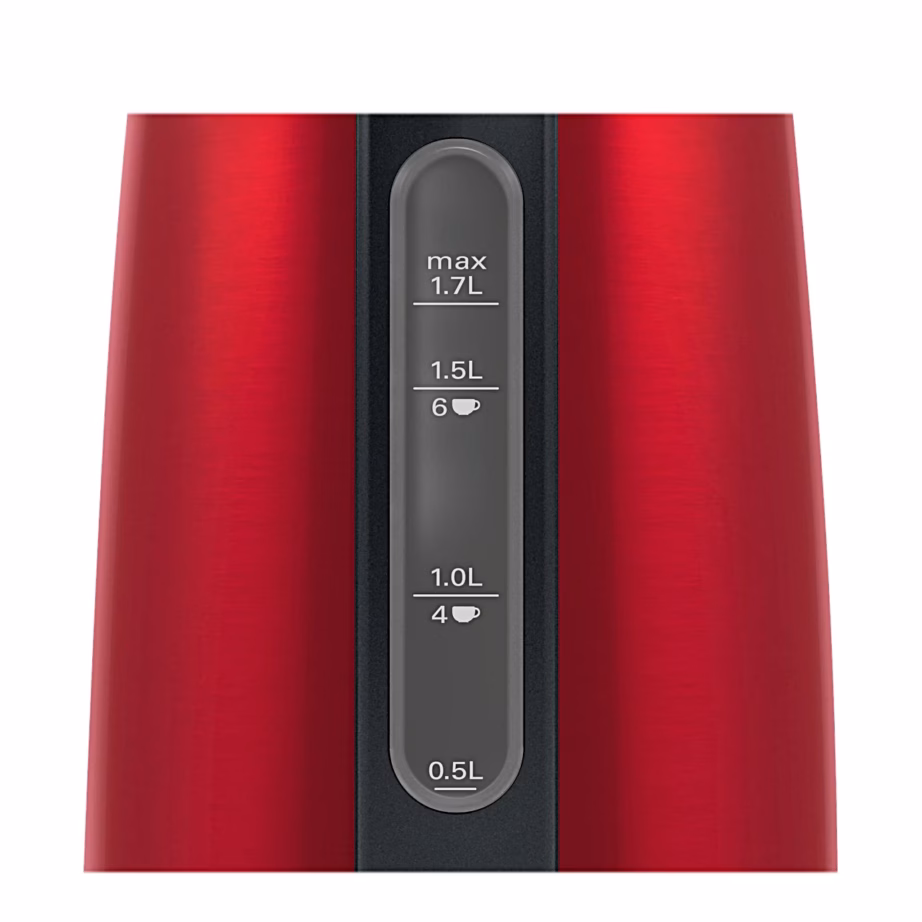 Roostevabast terasest veekeetja Bosch DesignLine TWK3P424, sügavpunane, 1,7 l - 9