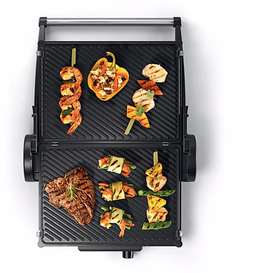 Kolme grillimisasendiga kontaktgrill Bosch TCG4104, 2 000 W, punane - 8