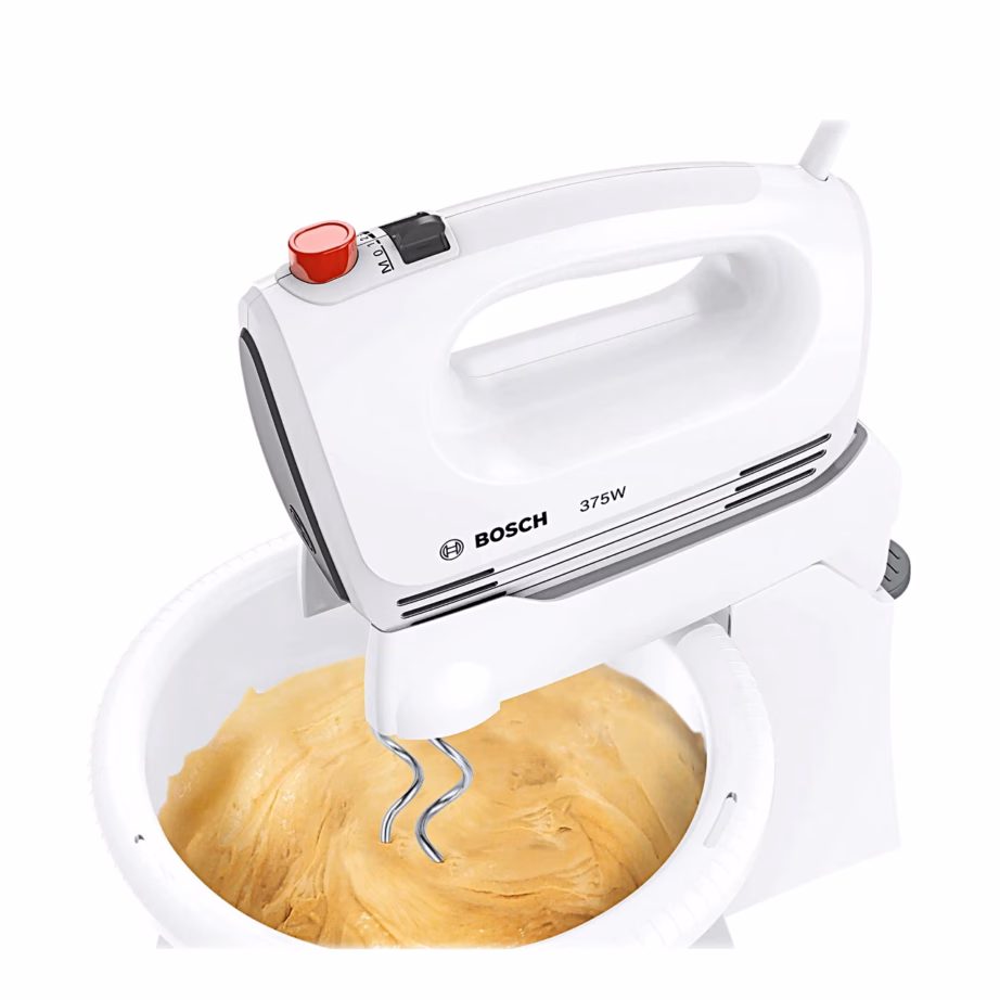 Pöörleva kausiga käsimikser Bosch CleverMixx MFQ2600G, 375 W, 3 l, valge - 8
