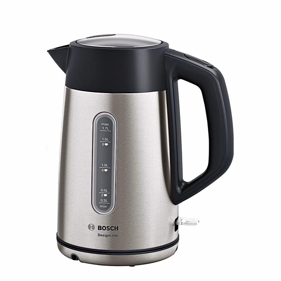 Roostevabast terasest veekeetja Bosch DesignLine TWK4P440, 1,7 l, must - 6