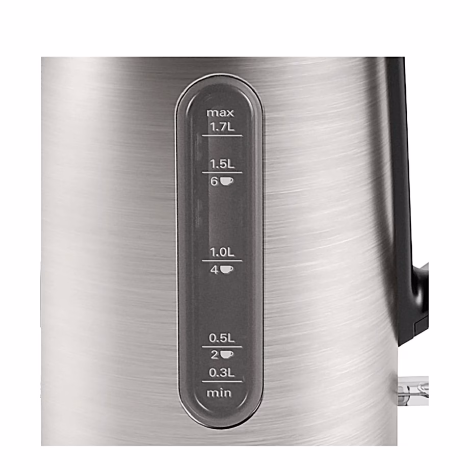 Roostevabast terasest veekeetja Bosch DesignLine TWK4P440, 1,7 l, must - 7