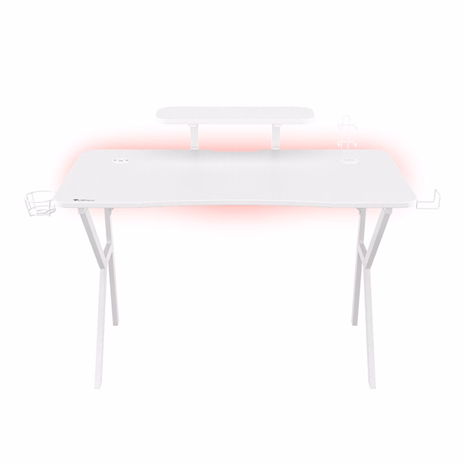 Arvutilaud Genesis Holm 320 RGB, 120 × 60 cm, valge - 2