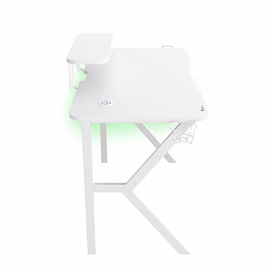 Arvutilaud Genesis Holm 320 RGB, 120 × 60 cm, valge - 3