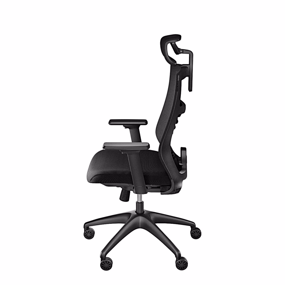 Ergonoomiline kontoritool Genesis Astat 200 G2, reguleeritava ExoBase nimmetoega, must - 3