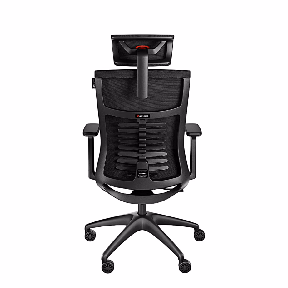 Ergonoomiline kontoritool Genesis Astat 200 G2, reguleeritava ExoBase nimmetoega, must - 4